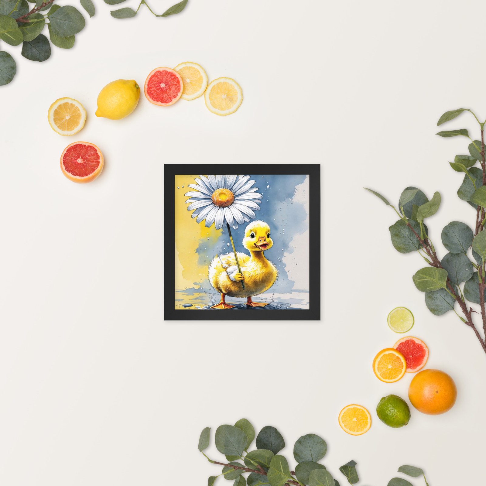 Cottagecore Garden Tales – Duckling with Parasol | Whimsical Watercolour Framed poster - Image 13