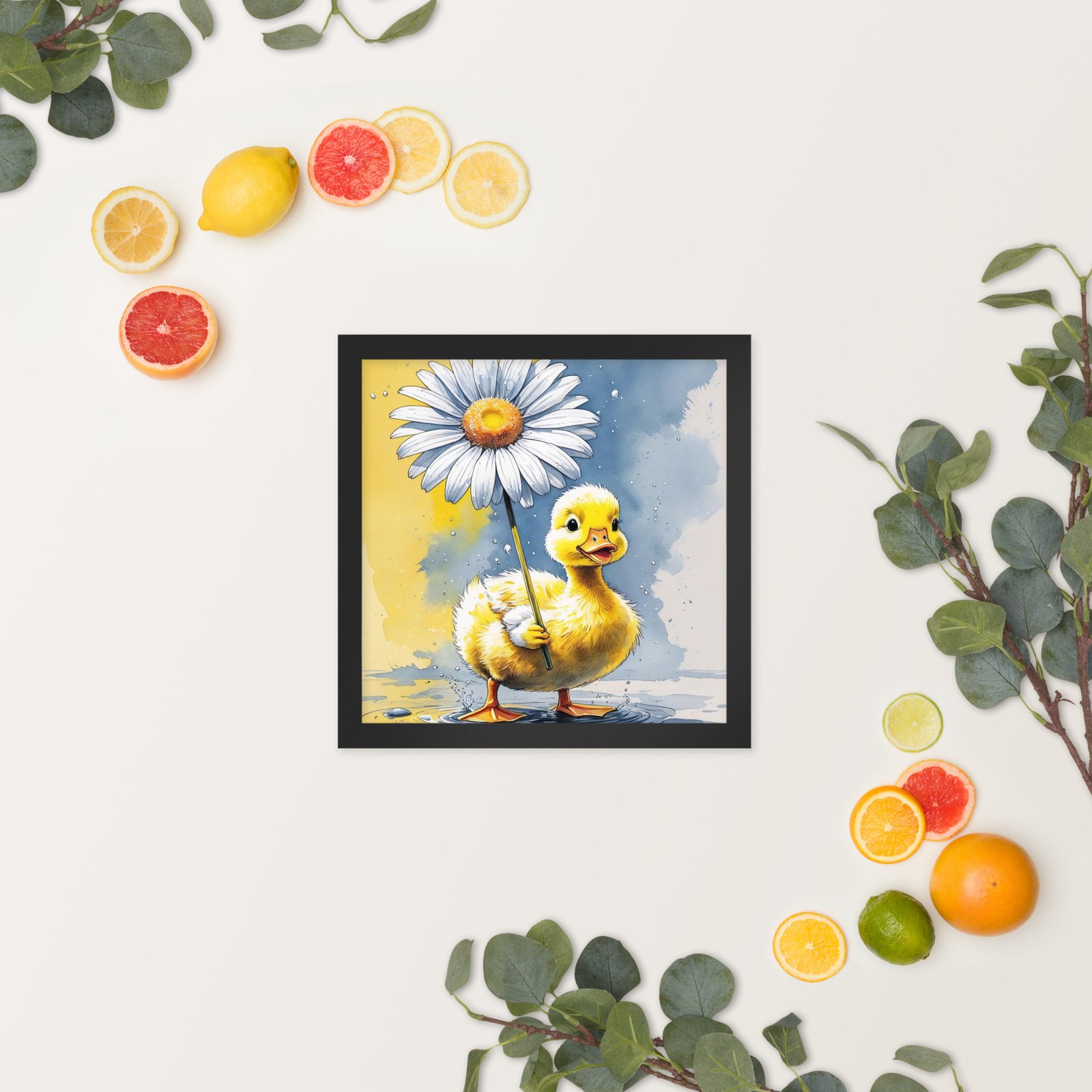Cottagecore Garden Tales – Duckling with Parasol | Whimsical Watercolour Framed poster - Image 14