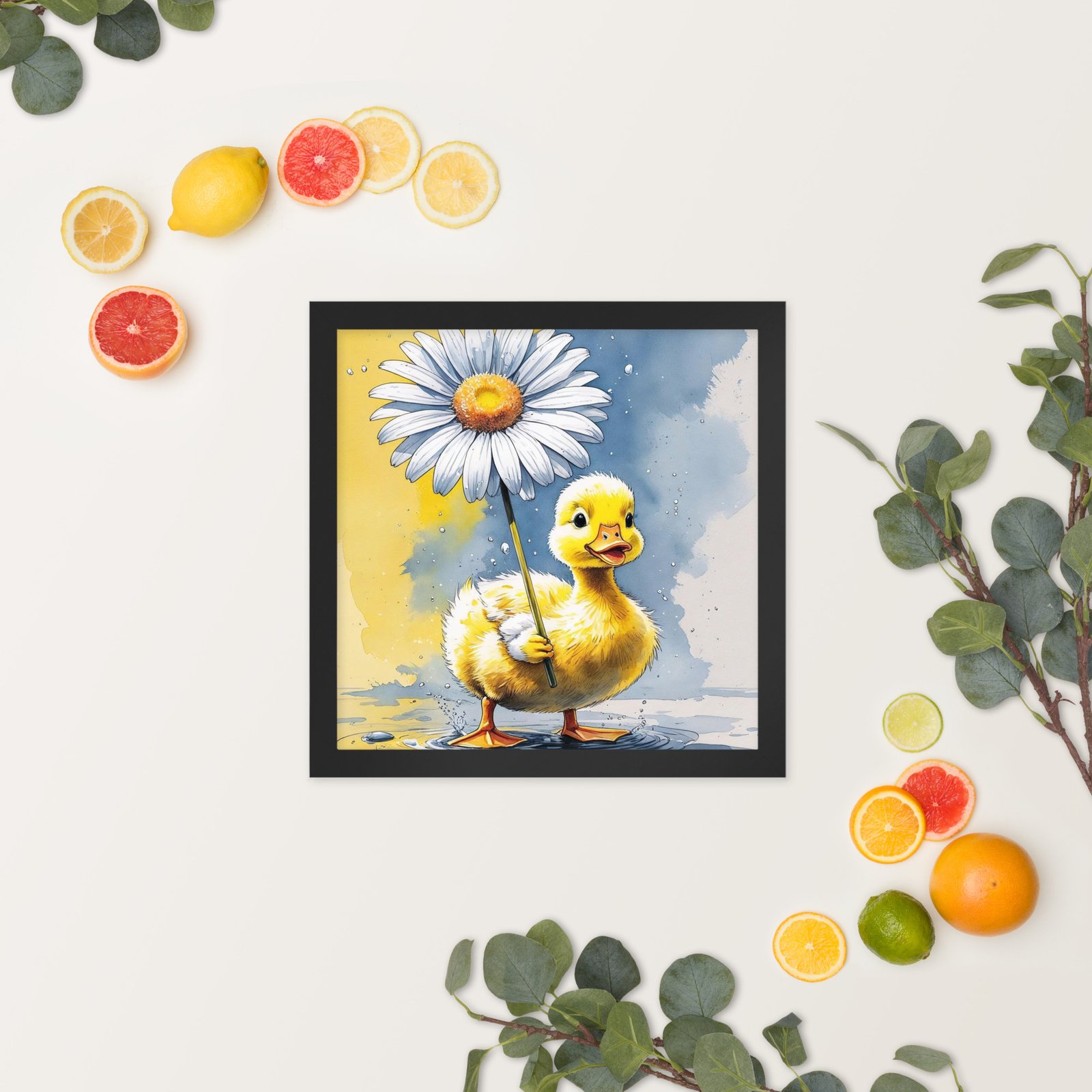 Cottagecore Garden Tales – Duckling with Parasol | Whimsical Watercolour Framed poster - Image 15