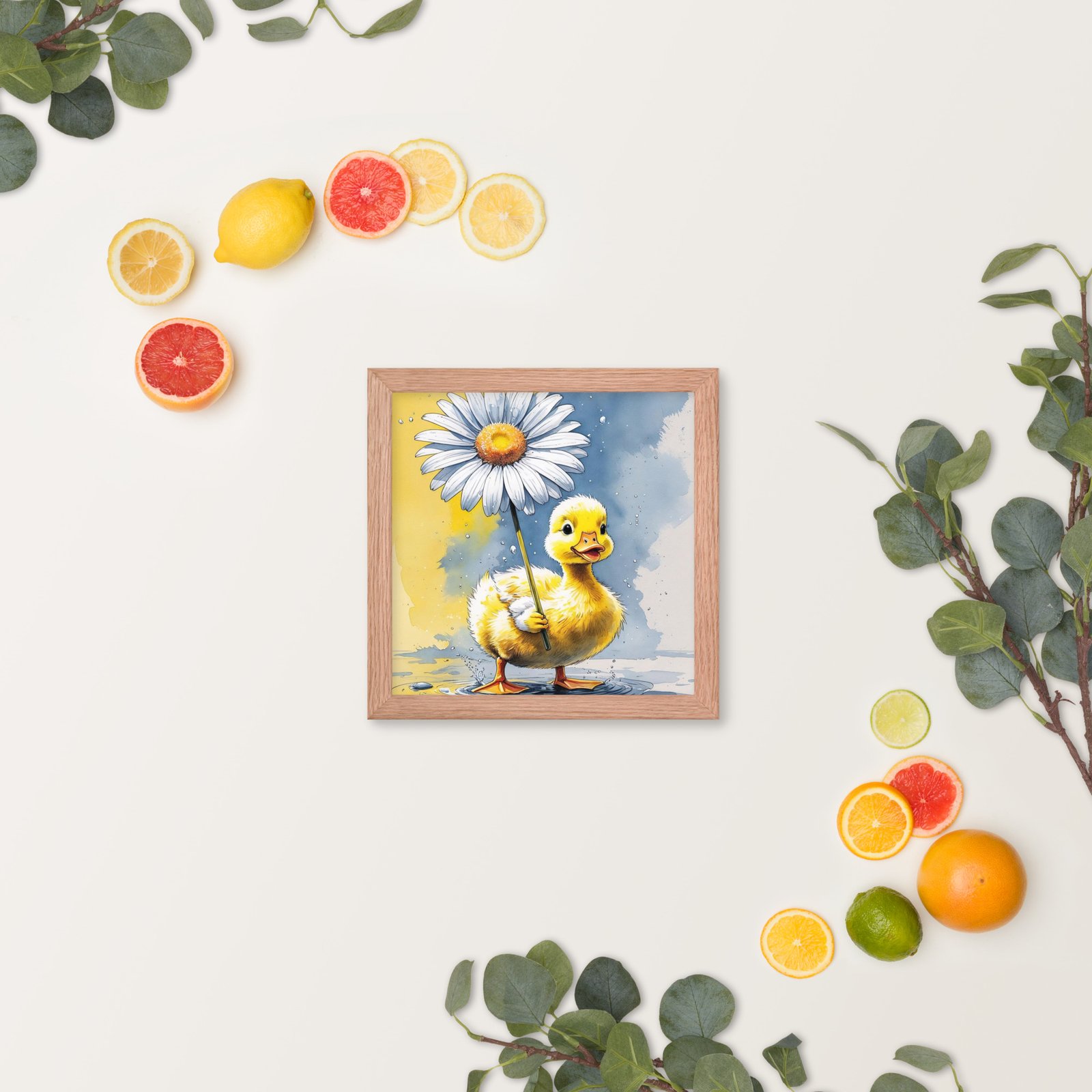 Cottagecore Garden Tales – Duckling with Parasol | Whimsical Watercolour Framed poster - Image 17