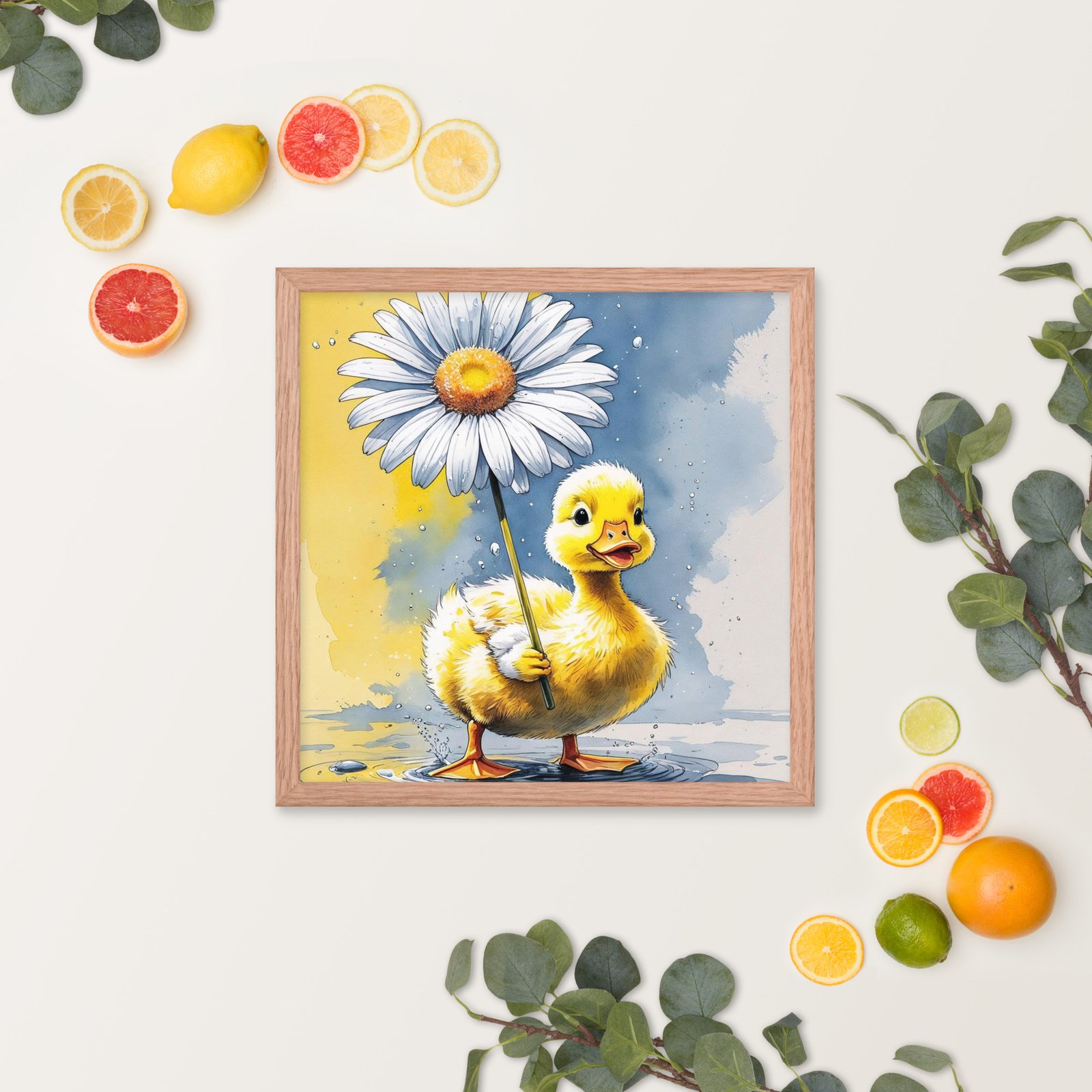 Cottagecore Garden Tales – Duckling with Parasol | Whimsical Watercolour Framed poster - Image 20