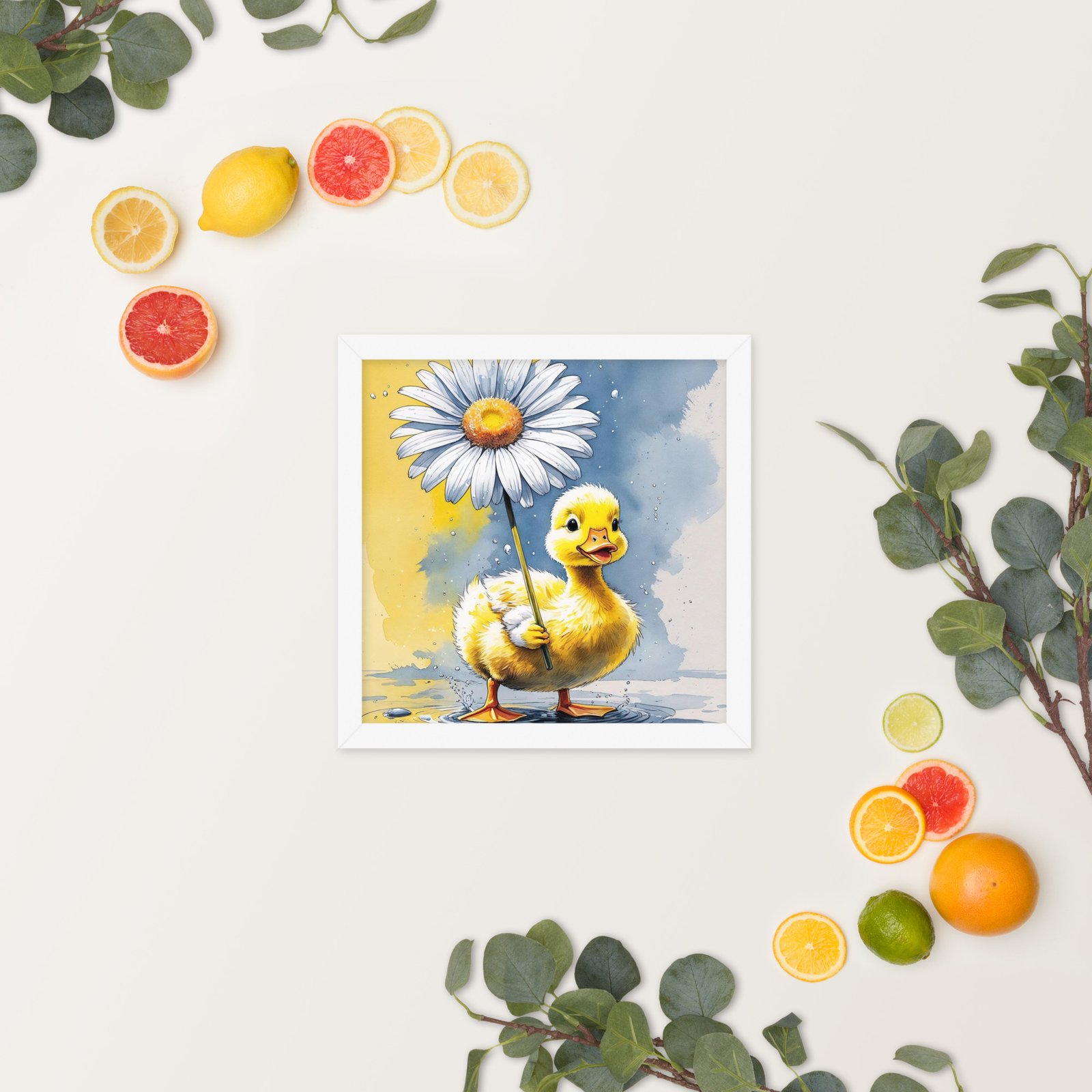 Cottagecore Garden Tales – Duckling with Parasol | Whimsical Watercolour Framed poster - Image 22
