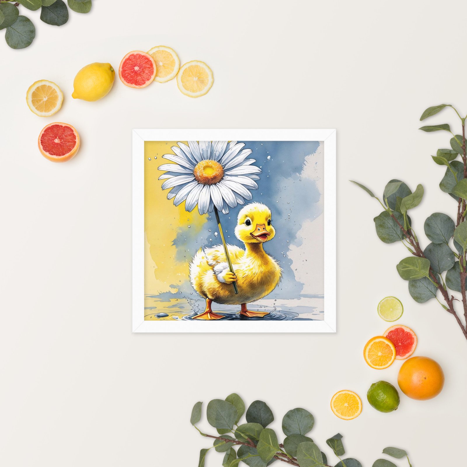 Cottagecore Garden Tales – Duckling with Parasol | Whimsical Watercolour Framed poster - Image 23