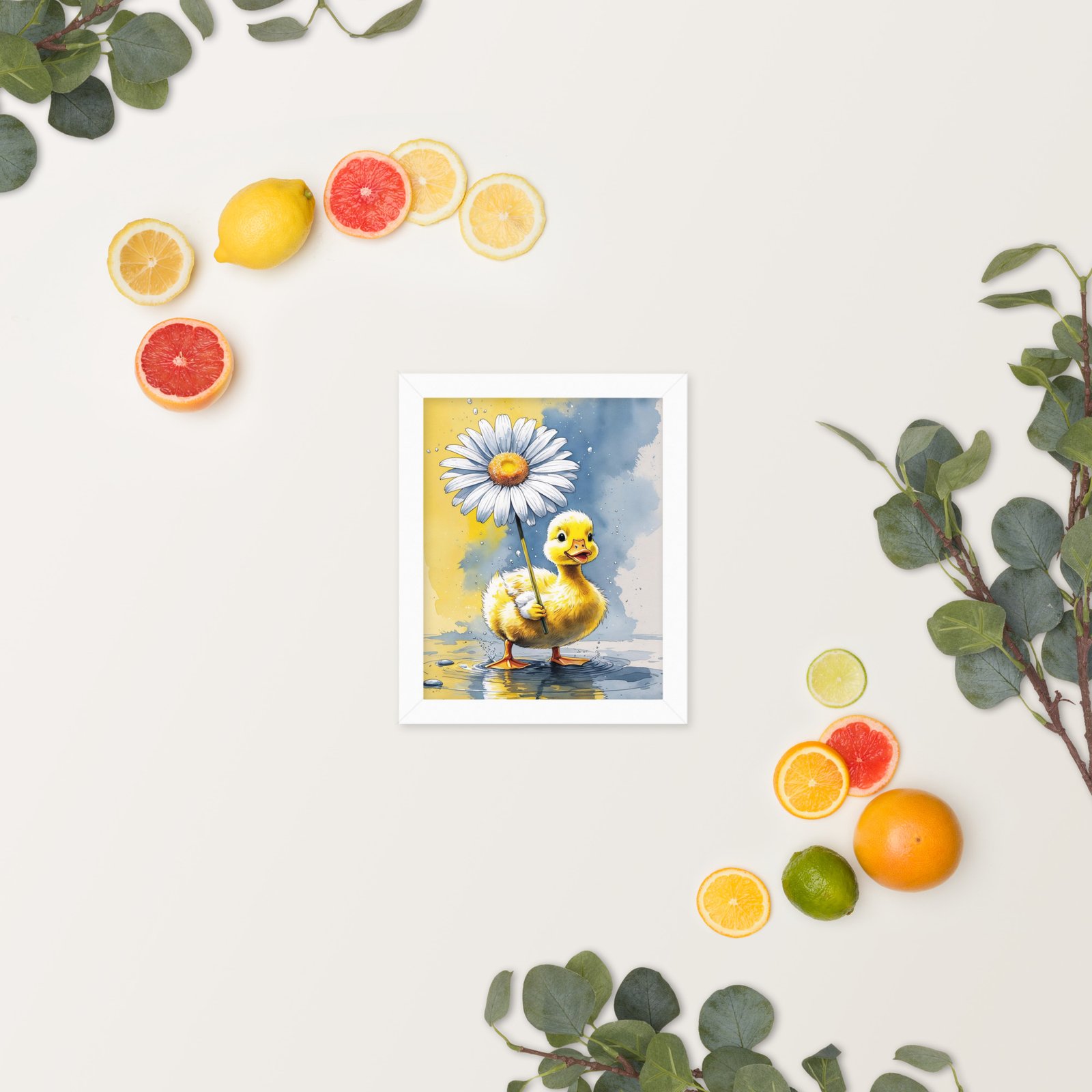 Cottagecore Garden Tales – Duckling with Parasol | Whimsical Watercolour Framed poster - Image 9