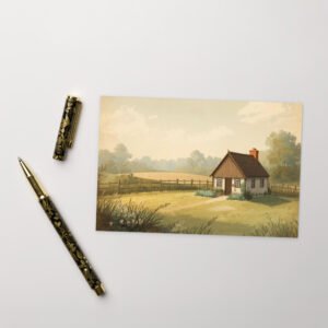 Quiet Countryside Cottage Standard Postcard